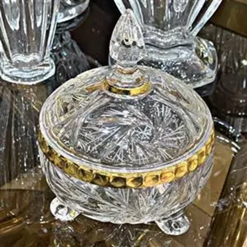 قندان خورشیدی لب طلا(۱عددی)